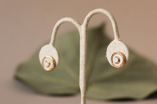 Arete luna Perla